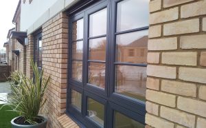 uPVC Flush Sash Window in Anthracite